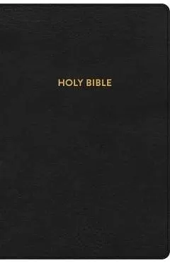 KJV Rainbow Study Bible, Black Leathertouch, Indexed