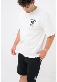 ’47 - Tricou cu imprimeu grafic pe partea din spate NY Yankees - Negru/Alb optic