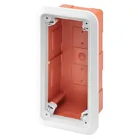 Box With Frame For Flush-Mounting of Vertical Fixed Socket Outlets - 16/32a Sbf - Ip55