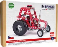 Constructor de metal Merkur - Tractor cu volan, 208 piese