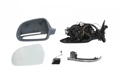 Oglinda stanga electrica, asferic, incalzita, grunduita AUDI A6, A6 ALLROAD intre 2008-2011