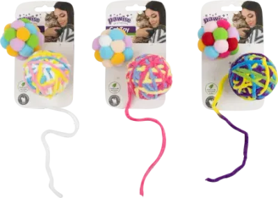 Pawise Collor 2 Balls cu Catnip pentru Pisici