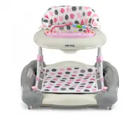 Premergator 2 in 1 Milly Mally Patrol Plus Pastel Dots, mers si balansare, panou educativ