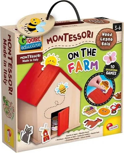 Joc educativ Lisciani Giochi - Montessori, On the farm
