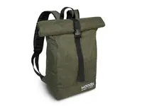 Rucsac Delphin WASABI 15 L, roll-top verde-negru