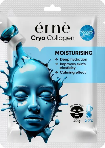 Erne Mască hidratantă tip folie pentru față Cryo Collagen, 40 g