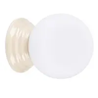 Aplică de perete bej din ceramică ø 12 cm Farsa – Sollux