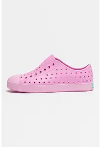 Tenisi slip-on cu talpa cu pete decorative Jefferson Bloom - Alb/Fucsia/Roz pastel