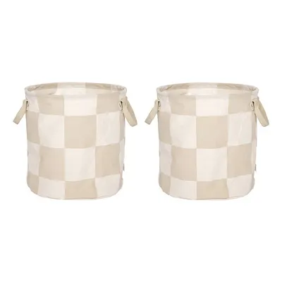 Coșuri de depozitare 2 buc. din material textil ø 32x32 cm Chess – OYOY Living Design