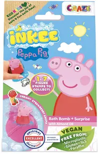 Bombă de baie Craze - Peppa Pig, cu figurină surpriză, sortiment