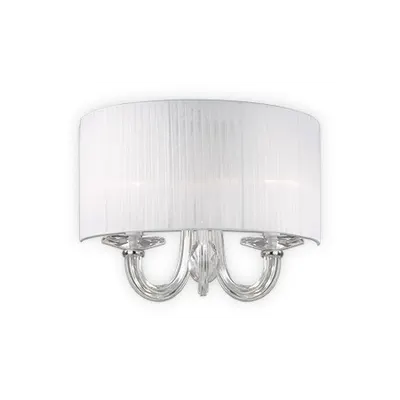 aplica Swan, 3 becuri, dulie E14, L:440 mm, H:300 mm, Alb
