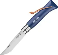 Cuțit pliabil Opinel Inox - Colorama, №8, albastru