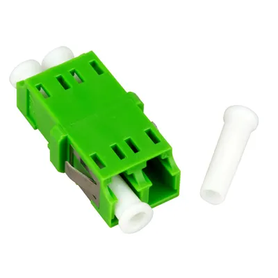 Cupla LC/APC Duplex,Plastic,Singlemode,zir,fara fla,verdeECO