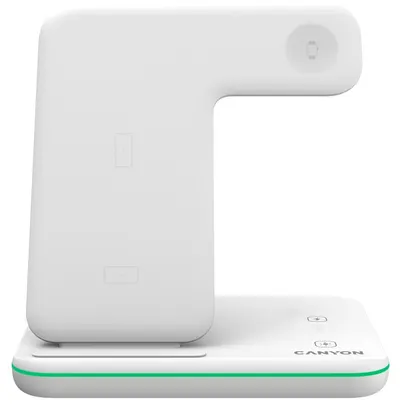 Încărcător wireless Canyon - WS-303, 15W, alb