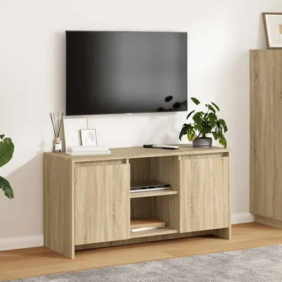 vidaXL Comodă TV, stejar sonoma, 102x37,5x52,5 cm, PAL