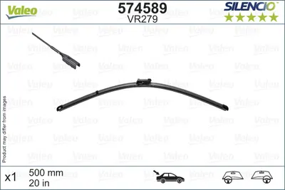 Lama stergator spate (1buc) Silencio 500mm potrivit OPEL INSIGNIA B GRAND SPORT 03.17
