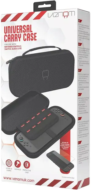 Husă Venom - Universal Carry Case (Nintendo Switch 2/Switch/OLED/Lite)