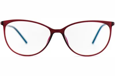 Eyerim Studio Elara Red blue-light [non-prescription] + Clip-on Polarized