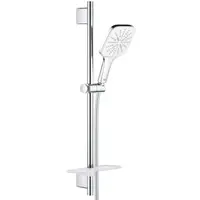 Coloana de dus Grohe Rainshower SmartActive Cube 26584LS0, conexiune 1/2, universala, 3 pulverizari, 600 mm, 1.75 m, anti-calcar, Crom