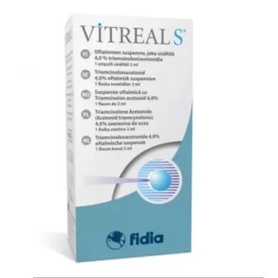 Vitreal S, suspensie oftalmica, 2 ml, Fidia