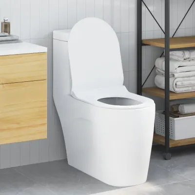 vidaXL Capacul de toaletă Ajustabil Alb 50 x 36,5 x 5 cm Polipropilenă
