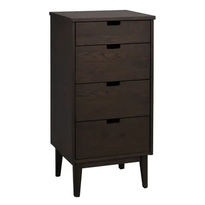 Comodă în culoare naturală închisă din lemn de stejar 45x92x38 cm Garrison – Rowico