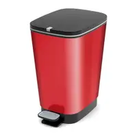 Coș de gunoi roșu cu pedală din plastic 25 l Chic Bin – KIS