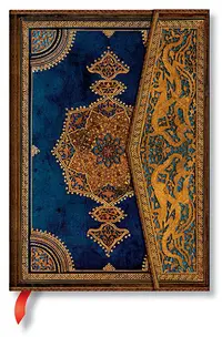 Carnețel Paperblanks Safavid - Indigo, 13 х 18 cm, 72 pagini