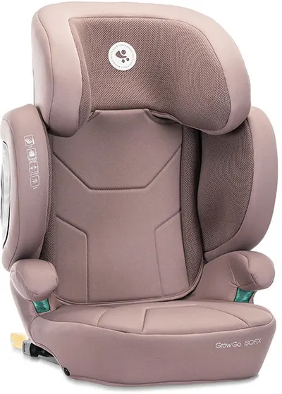 Scaun auto pliabil Lorelli Premium - Growgo, cu IsoFix, i-Size, 100-150 cm, roz