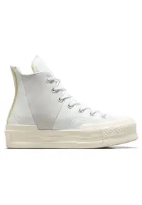Tenisi Chuck 70 Plus - panza/piele intoarsa - crem/alb