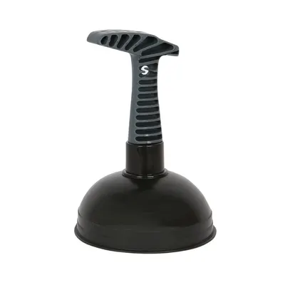 Pompă manuală, ventuză pentru desfundat chiuvete și scurgeri, 13x16 cm, negru