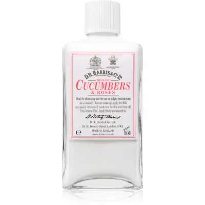 D.R. Harris Milk of Cucumber and Roses Lapte demachiant hranitor 100 ml