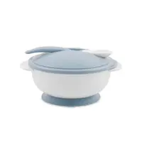 Set castronel cu lingura Lorelli Baby Moonlight Blue