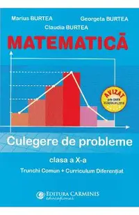 Matematica - Clasa 10 - Culegere de probleme Trunchi Comun + Curriculum Diferentiat