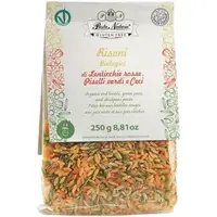 Paste Risoni Tricolore cu Mazare, Linte si Naut Ecologice/Bio 250g