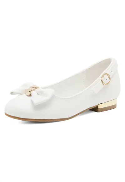 Pantofi copii - balerini - confort - alb - material sintetic