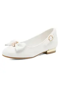 Pantofi copii - balerini - confort - alb - material sintetic