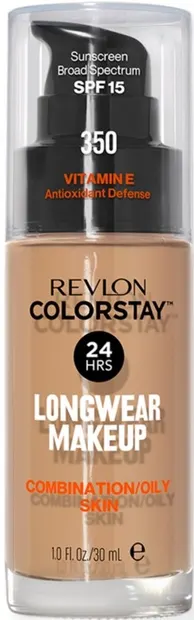 Revlon Colorstay Fond de ten pentru ten gras , N350 Rich Tan, SPF15, 30 ml