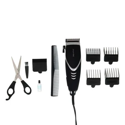 Aparat de tuns Kamille Engros KM‑6800 – 10W, 4 piepteni incluși, Negru, Design compact