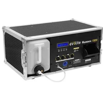 Masina profesionala de ceata 1500W cu cutie transport Evolite HAZEBOX1500