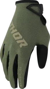Manusi copii atv cross Thor LaunchMode Static, culoare verde, marime YXS