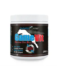 GAME DOG Vit 250 g vitamine și minerale pentru câini de toate vârstele, sub formă de pulbere