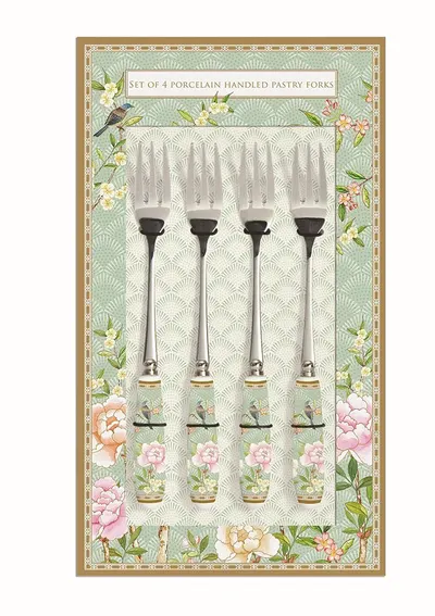 Set de 4 furculite - Palace Garden Aqua
