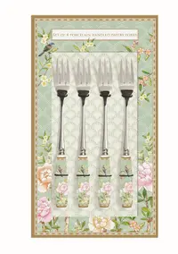 Set de 4 furculite - Palace Garden Aqua