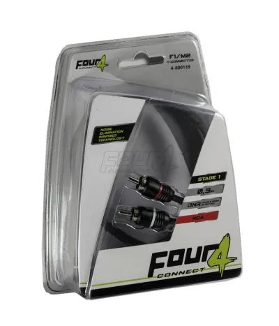 Cablu RCA Y-Splitter FOUR Connect 4-800159 STAGE1, 2 Canale, 1F-2M, 0.3M, OOFC