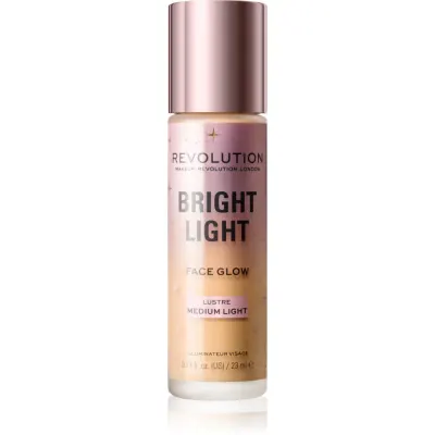 Revolution Bright Light Face Glow tonic fluid iluminator culoare Lustre Medium Light 23 ml