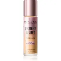 Revolution Bright Light Face Glow tonic fluid iluminator culoare Lustre Medium Light 23 ml