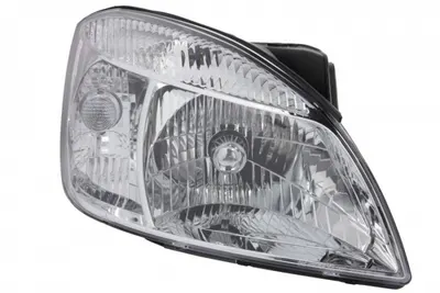 Far dreapta (H4, electric, cu motoras, fundal cromat, fundal transparent) KIA RIO, HATCHBACK LIMUZINA COMBI 2005-2011