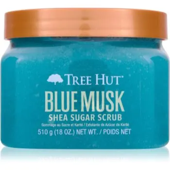 Tree Hut Shea Sugar Scrub Blue Musk exfoliant de corp cu zahăr
