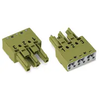 Socket; 3-pole; Cod. B; 4,00 mm²; light green
